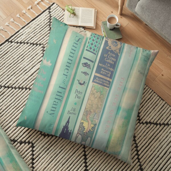 Mint Books Floor Pillow
