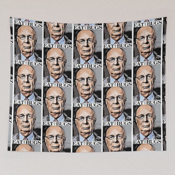 Item preview, Klaus Schwab - WEF - Eat the Bugs - The Great Reset designed and sold by zeldaros.