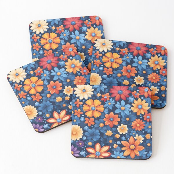 Item preview, Little Sapphire Flower Pattern designed and sold by WildlifeInc.