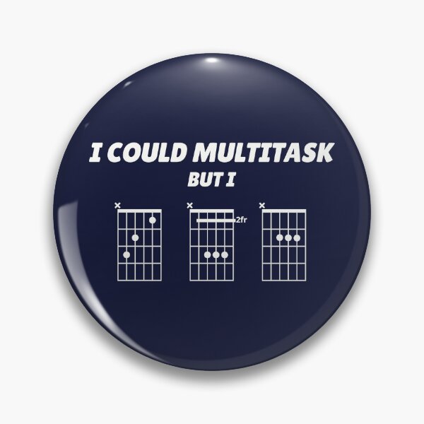 Item preview, I Could Multitask, But I CBA (guitar chords) designed and sold by guvnaguitars.