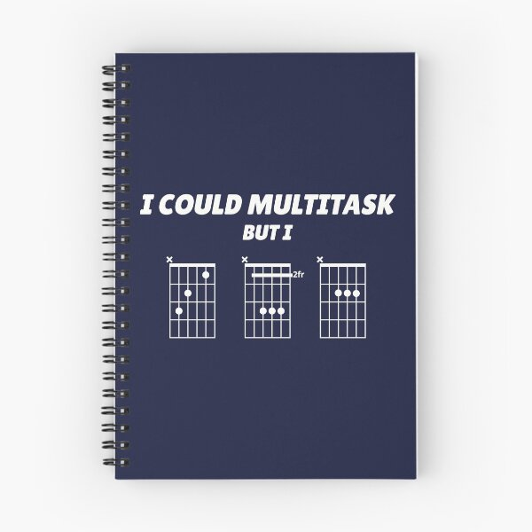 Item preview, I Could Multitask, But I CBA (guitar chords) designed and sold by guvnaguitars.