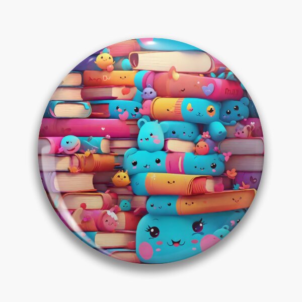 Item preview, Kawaii Books Pattern designed and sold by Patternliss.
