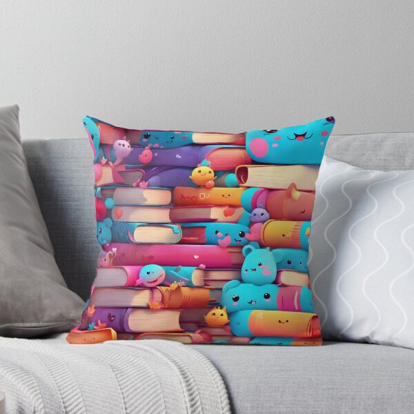 Item preview, Patrón de libros kawaii designed and sold by Patternliss.