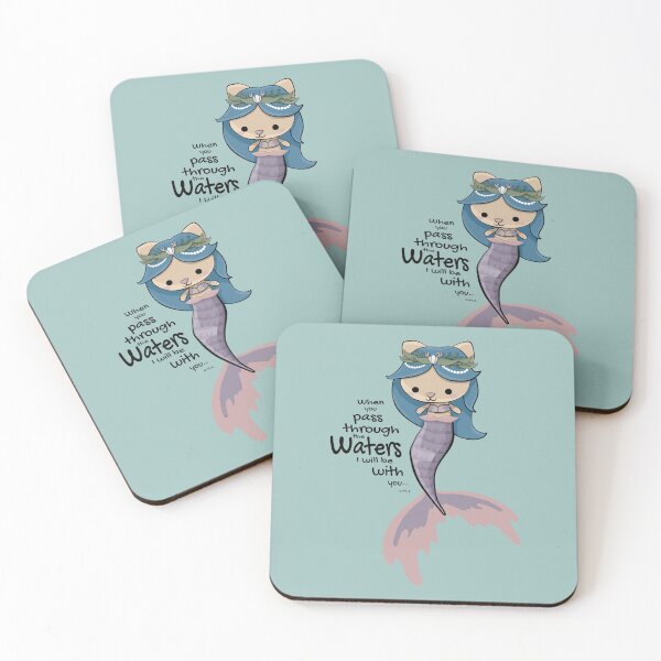 Item preview, Mercat Queen | Scripture | Mermaid Cat | Bible Verses | Christian | Kawaii designed and sold by Joyful by Sarah.