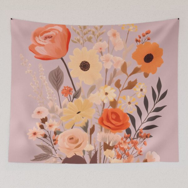 Item preview, Charming Bouquet: Sweet Blooms in Classic Hues designed and sold by Thanatphak Tansakul.