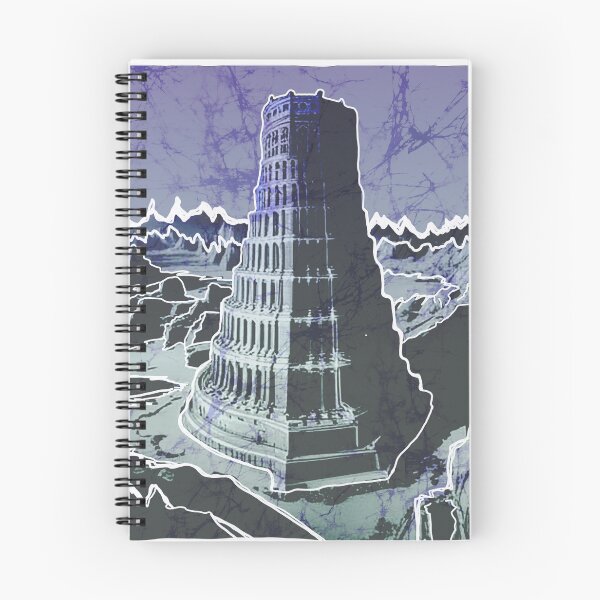Item preview, Tower of Babel batik style landscape designed and sold by AuroraXGreen.