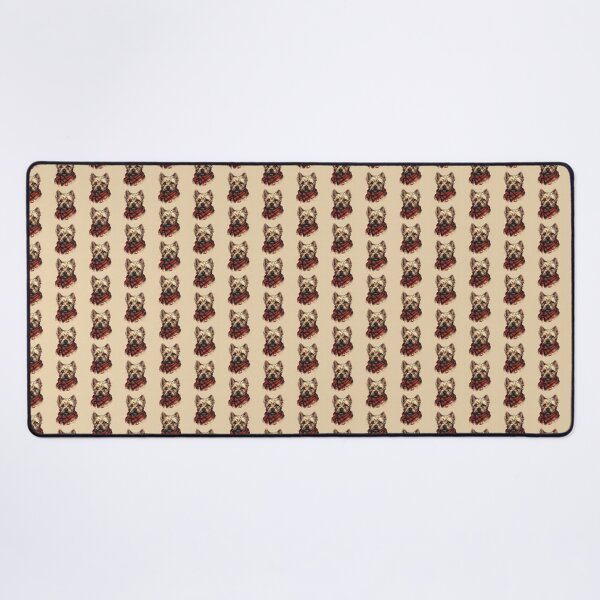 Item preview, Norwich Terrier Christmas Plaid Watercolor designed and sold by rafaeltto.