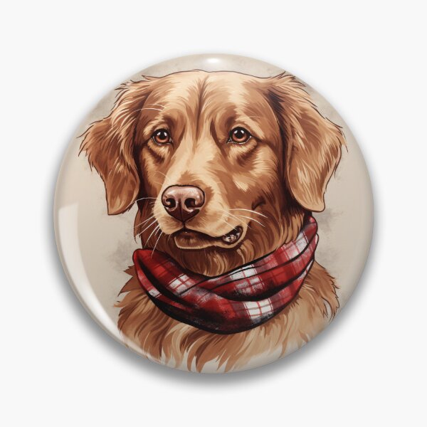 Item preview, Nova Scotia Duck Tolling Retriever Toller Christmas Plaid Watercolor designed and sold by rafaeltto.