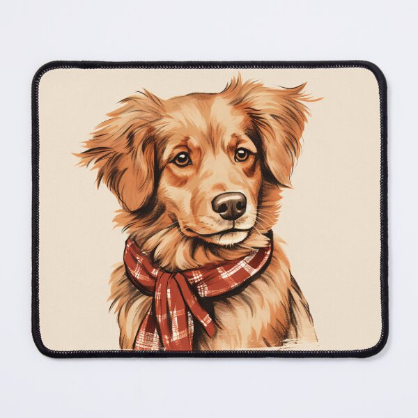 Item preview, Nova Scotia Duck Tolling Retriever Toller Christmas Plaid Watercolor designed and sold by rafaeltto.