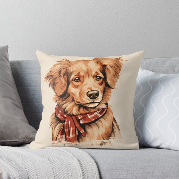 Item preview, Nova Scotia Duck Tolling Retriever Toller Christmas Plaid Watercolor designed and sold by rafaeltto.