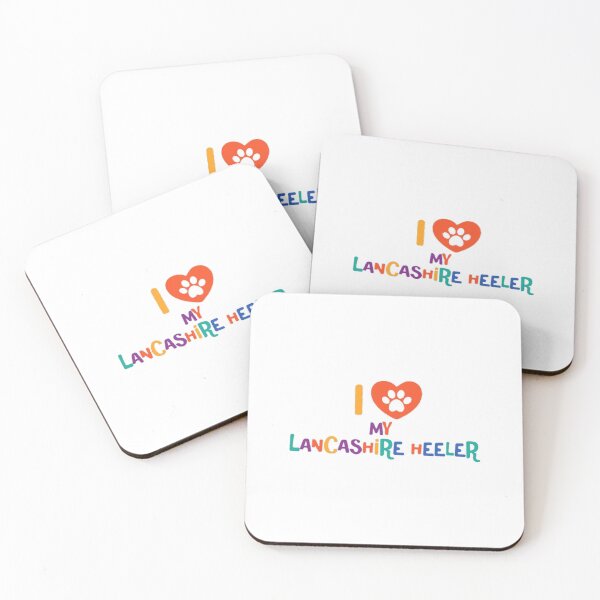 Item preview, I love my lancashire heeler dog - colorful text with pawheart Active  designed and sold by MarbetVillage.