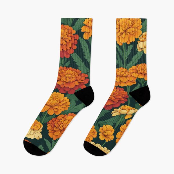 Item preview, Marigold Flowers Pattern designed and sold by WildlifeInc.
