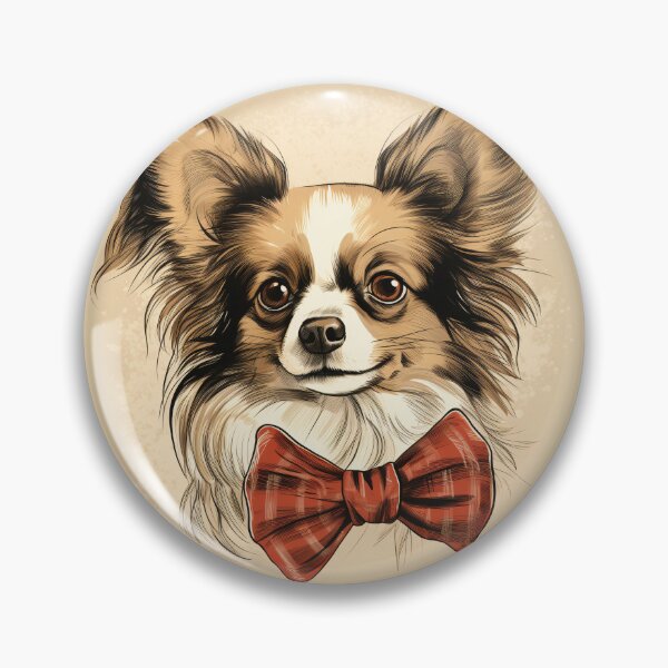 Item preview, Papillon Christmas Plaid Watercolor designed and sold by rafaeltto.