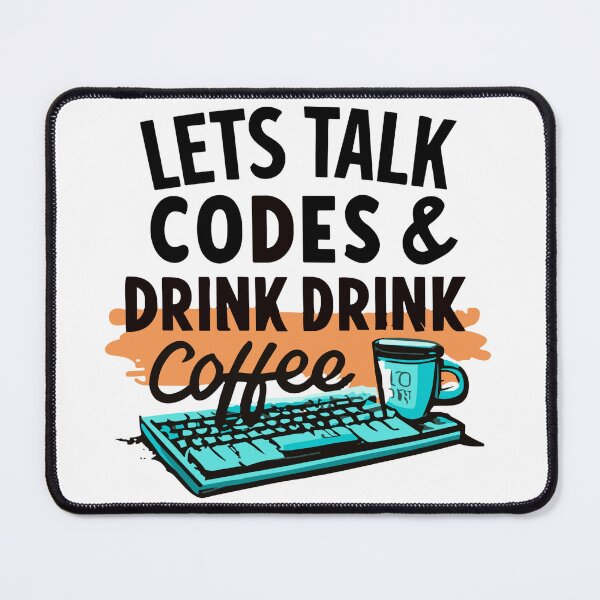 Item preview, Let's Talk Code And Drink Coffee Coder Art Design designed and sold by Collision19.