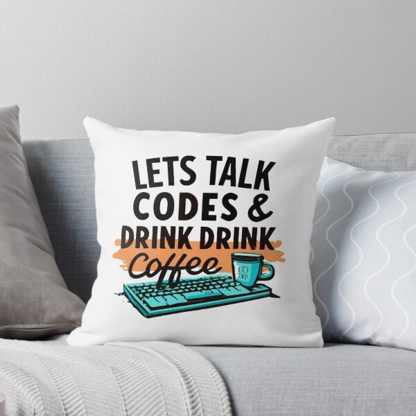 Item preview, Let's Talk Code And Drink Coffee Coder Art Design designed and sold by Collision19.