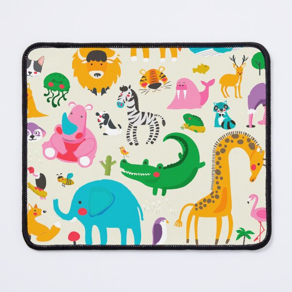 Item preview, "When I am afraid, I put my trust in you." Psalm 56:3 (Colorful Animals) designed and sold by Paper Bee Gift Shop.