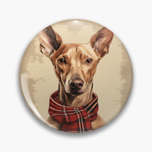 Item preview, Pharaoh Hound Christmas Plaid Watercolor designed and sold by rafaeltto.