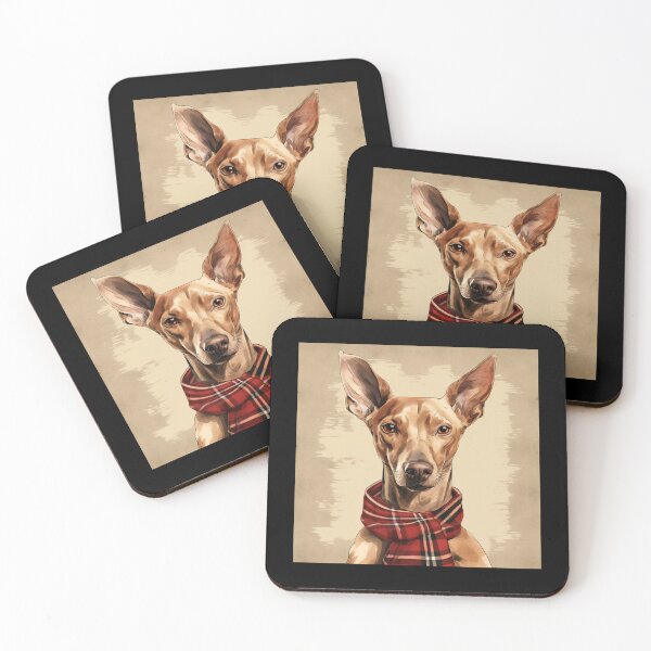 Item preview, Pharaoh Hound Christmas Plaid Watercolor designed and sold by rafaeltto.