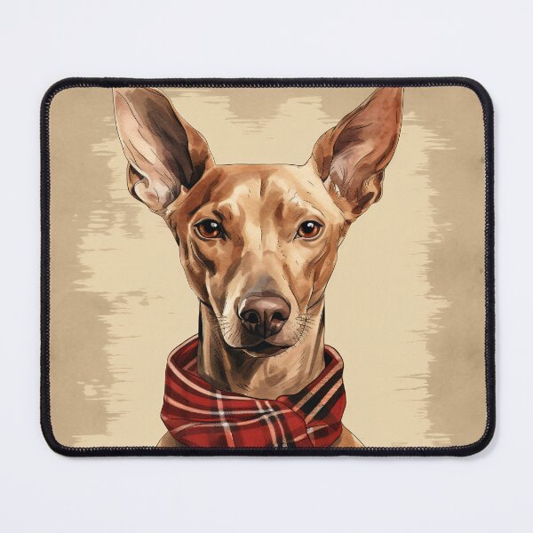 Item preview, Pharaoh Hound Christmas Plaid Watercolor designed and sold by rafaeltto.