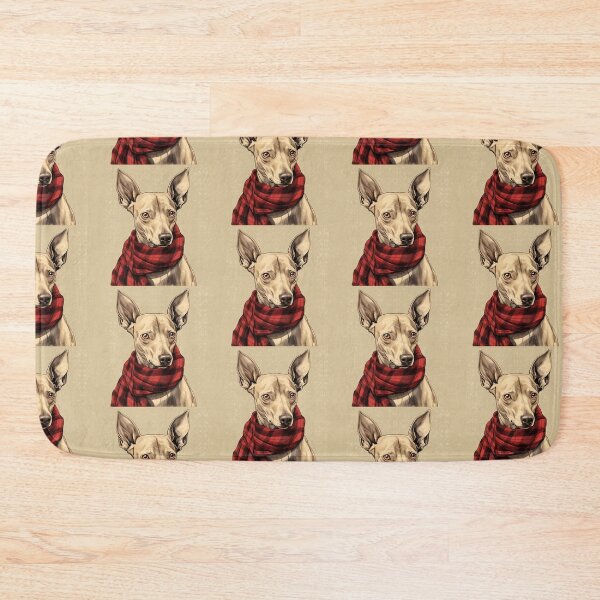 Item preview, Pharaoh Hound Christmas Plaid Watercolor designed and sold by rafaeltto.