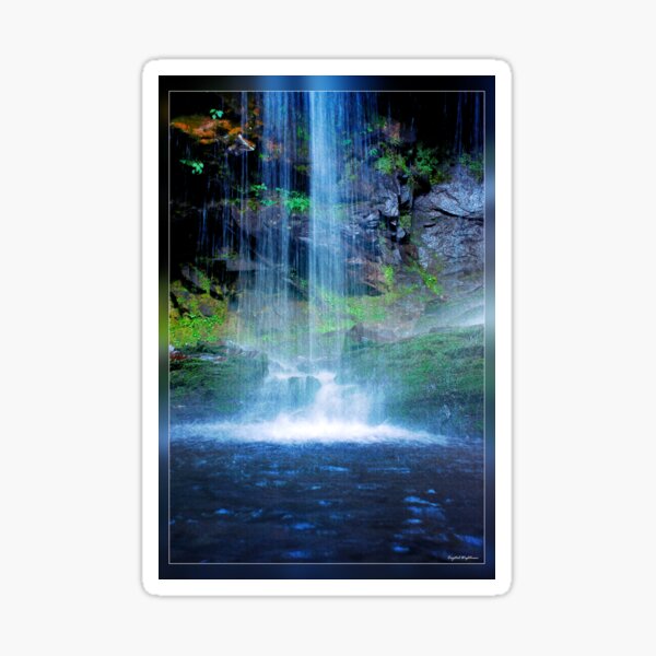 Blue Waterfall Sticker