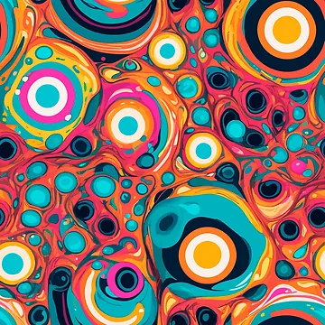 Artwork thumbnail, Multicolor Abstract Pattern by OmikronStore