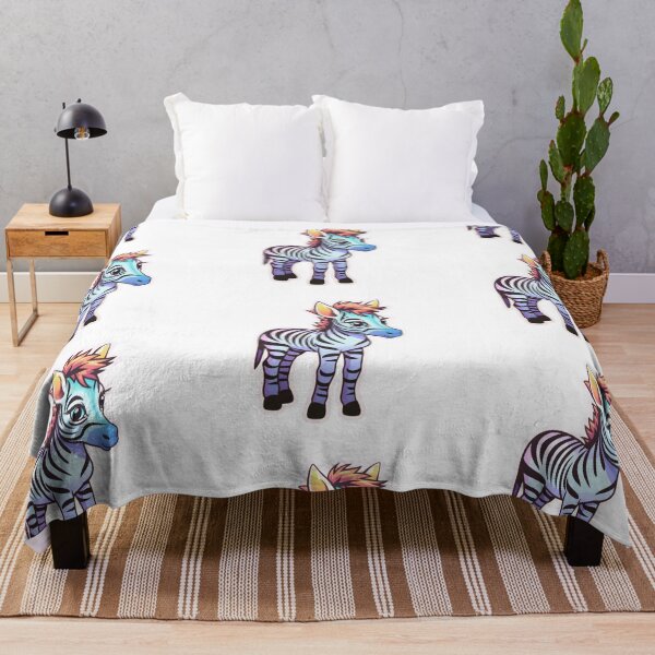 Item preview, Adorable Kawaii Zebra Foal - Cute Animal Art Print designed and sold by UnplainShirt.