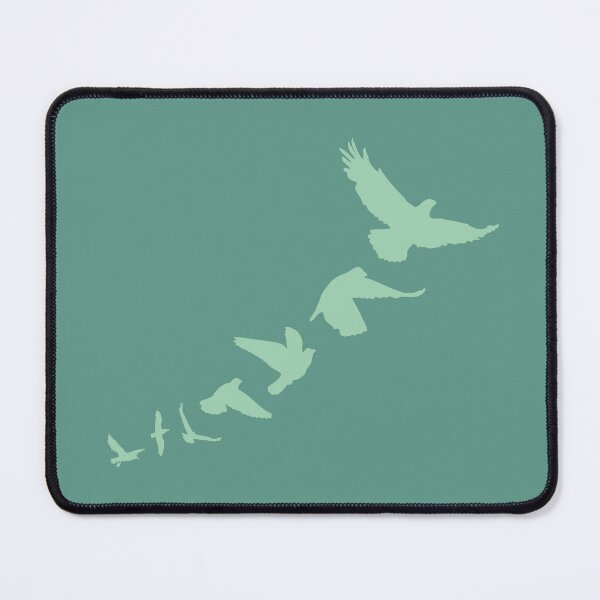 Item preview, Flying Birds Ascending in Blue designed and sold by Foxalla.