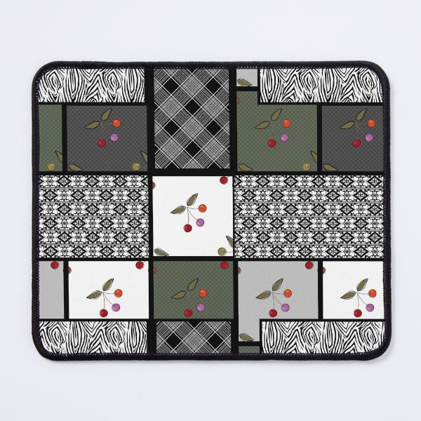 Item preview, Grey olive rustic patchwork pattern patchwork patches plaid , blanket designed and sold by fuzzyfox.