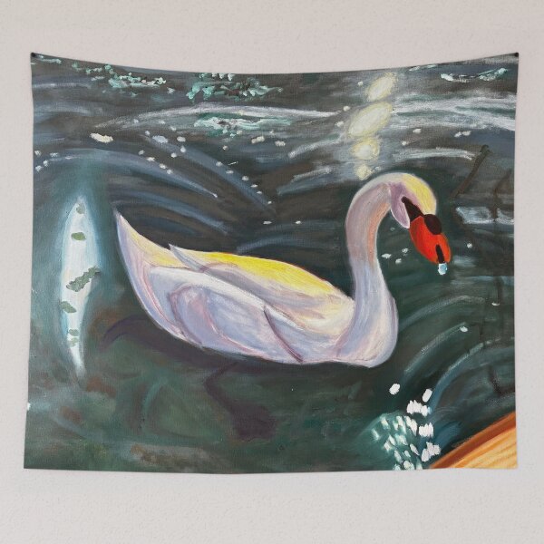 Item preview, Swan Painting designed and sold by Marian Hayes.