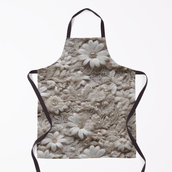 Item preview, Intricate filigree lacework of white flowers designed and sold by UmagineArts.