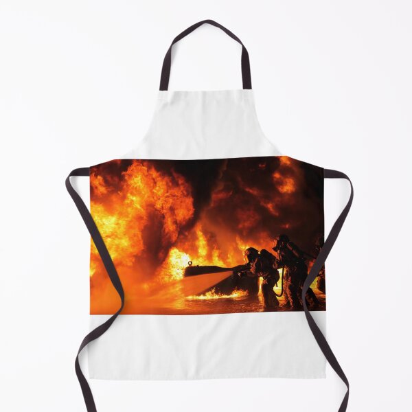 Item preview, STK109434M-Aircraft rescue and firefighting Marines extinguish a fuel fire. designed and sold by StocktrekImages.
