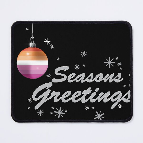 Item preview, Seasons Greetings Lesbian Pride Colors designed and sold by TheirChoice.
