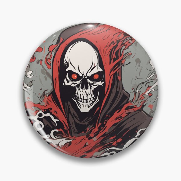 Item preview, Red hooded skull designed and sold by Felix-Designer.