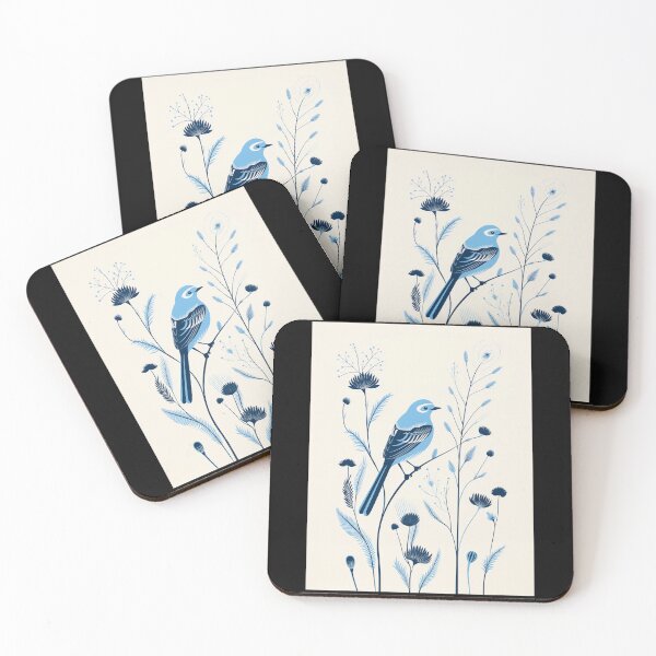 Item preview, Mountain Bluebird On Elegant Flower Branch designed and sold by Timothystore-.