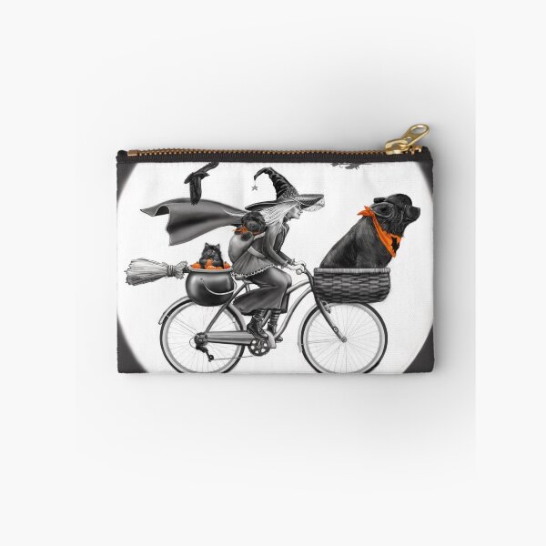 Item preview, Witch and newfies on a Bike designed and sold by Patricia Reeder Eubank.