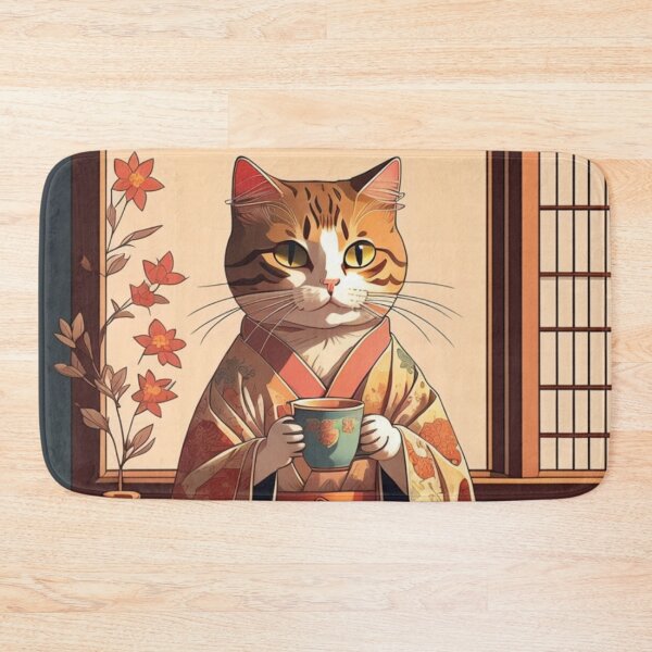 Item preview, Cat Drinking Tea designed and sold by Tavo04rodriguez.