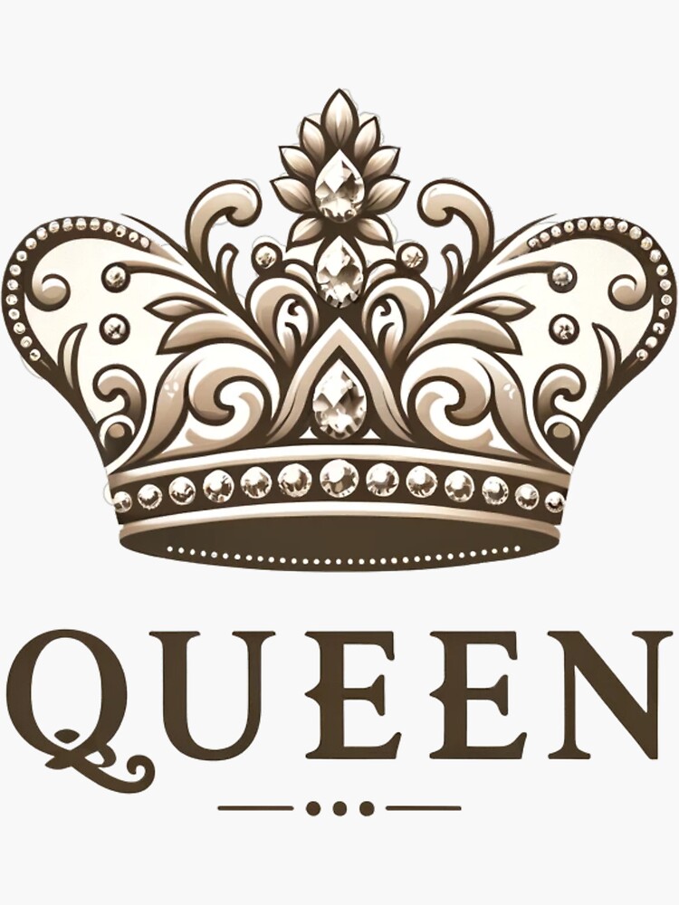 queen crown Sticker for Sale by BalloonLand