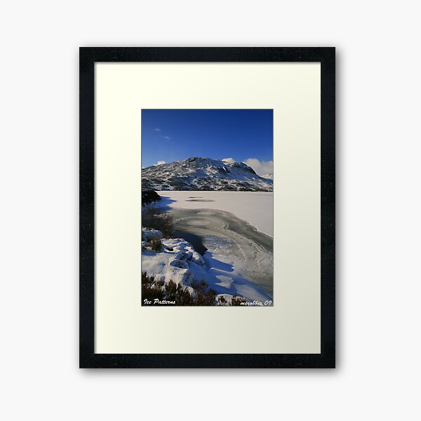 Ice Patterns Framed Art Print