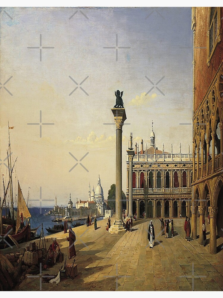 Venise, La Piazetta- Jean-Baptiste-Camille Corot Poster for Sale by  LexBauer