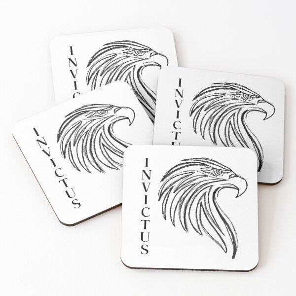 Item preview, Invictus Unconquered Roman Eagle Head Drawing designed and sold by Par Anne Q.