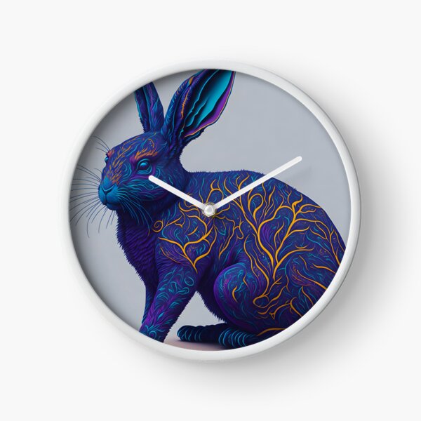 Item preview, "Discover Stunning Rabbit Vector Art in Vibrant Fluorescent Colors with Intricate Detail." designed and sold by Best-Art-32.