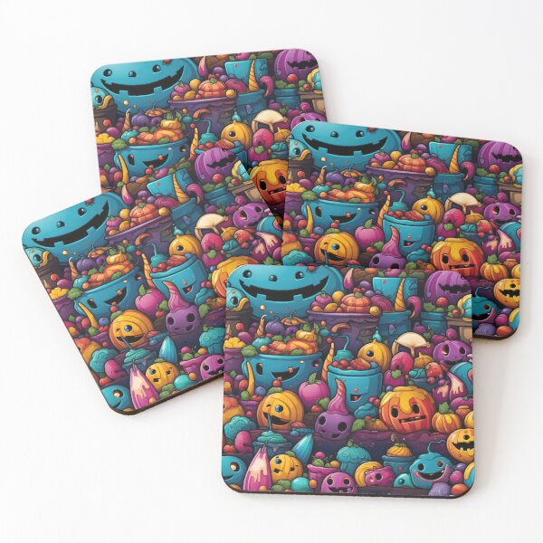 Item preview, Cute Halloween Pumpkins and Candies Pattern designed and sold by venomNL.