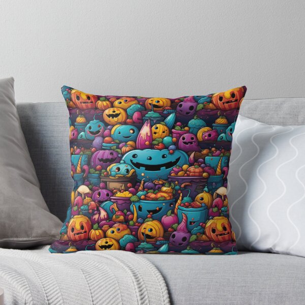 Item preview, Cute Halloween Pumpkins and Candies Pattern designed and sold by venomNL.