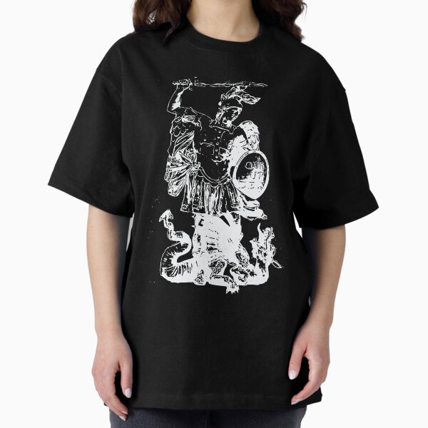Saint Michael\ Archangel| Catholic Artisan Oversized T-Shirt