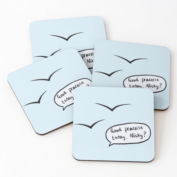 Item preview, Nick Nelson, "¿Buenas prácticas hoy, Nicky?" Aves - Rompecorazones designed and sold by itsgoodjunk.