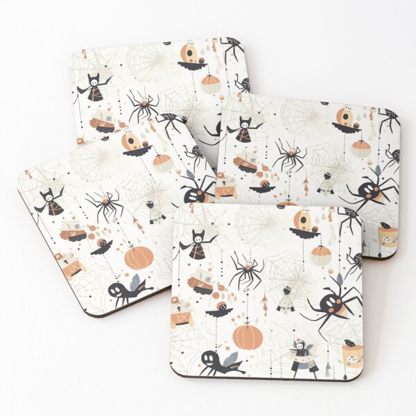 Item preview, Helloween Collection Seamless Cute Style Spider and Spider Webs designed and sold by Sitred123.