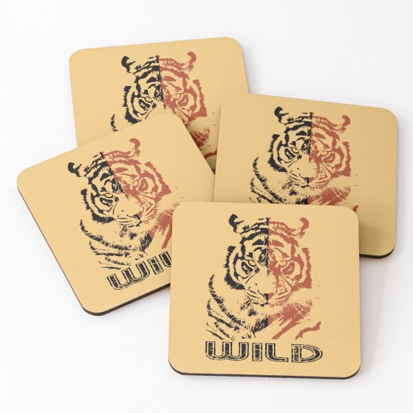 Item preview, Tiger in Duotone with WILD Banner designed and sold by Foxalla.