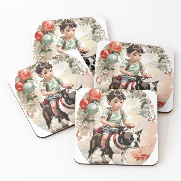Item preview, Christmas Boston terrier  designed and sold by shaiyakeisky.