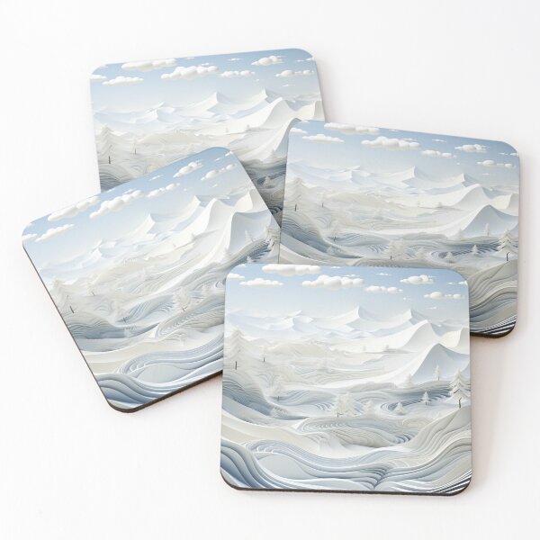 Item preview, Surreal, Snow Mountain Print designed and sold by stRAWprints.